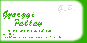 gyorgyi pallay business card