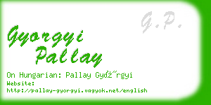 gyorgyi pallay business card